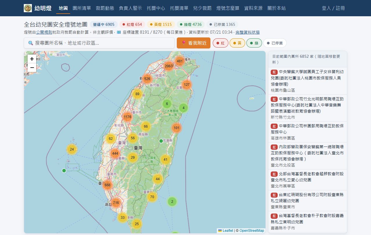 幫孩子挑幼兒園前,先來這裡查一次:幼明燈完整功能介紹
