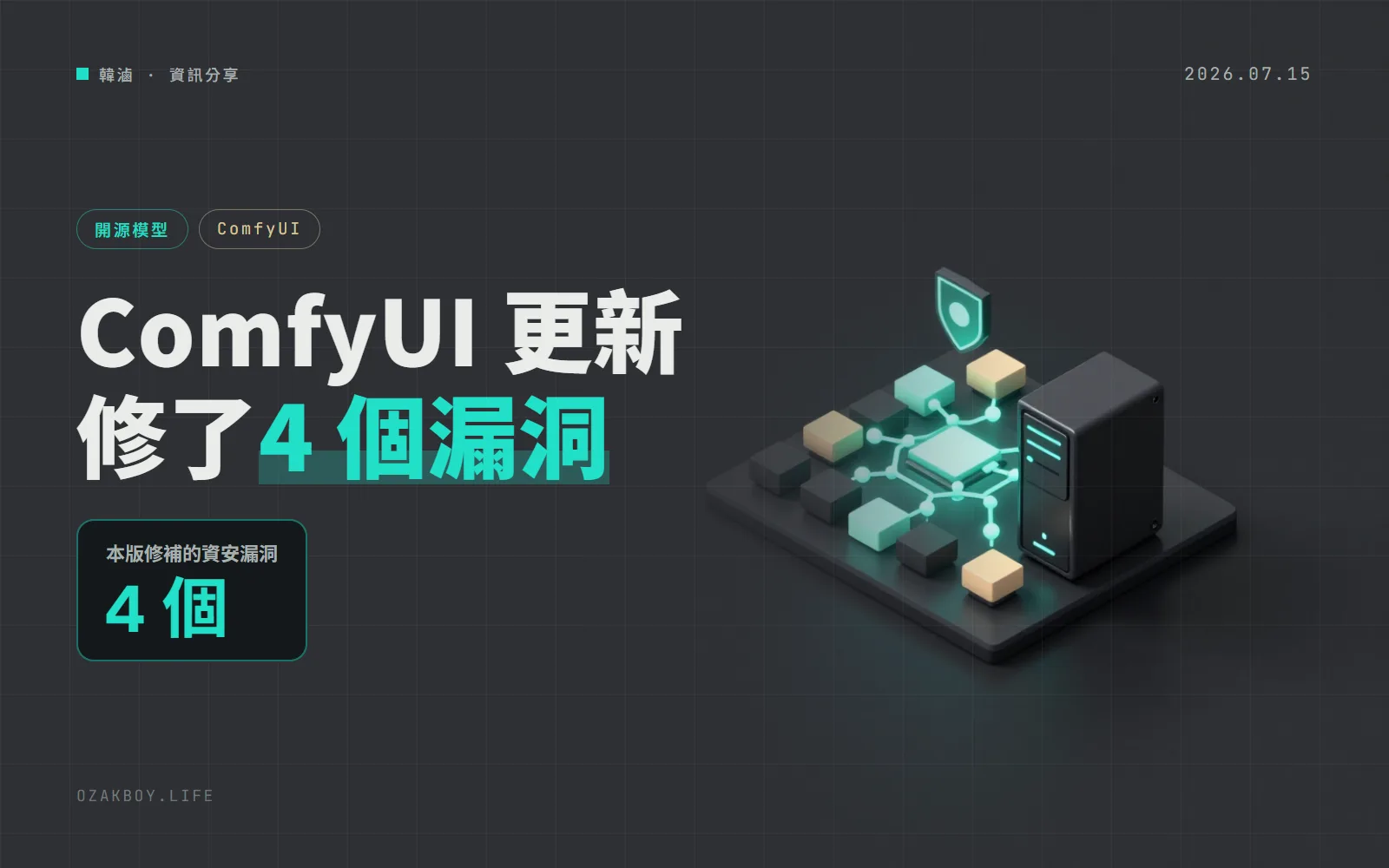 ComfyUI 0.28.0:修補四個資安漏洞,新增 SeedVR2 與 int4 模型支援,不再支援 PyTorch 2.4