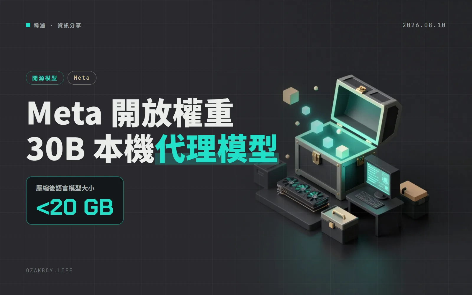 Meta 開放 Muse Glimmer 30B 權重:Apache 2.0 授權、為本機 AI 代理設計,一張消費級顯卡放得下