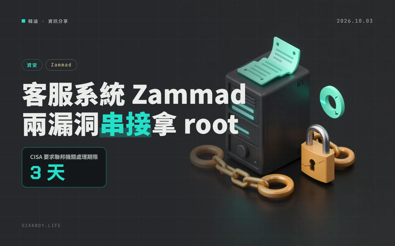 客服系統 Zammad 兩個漏洞被列入「已遭利用」清單,但原廠說其中一個還無法確認