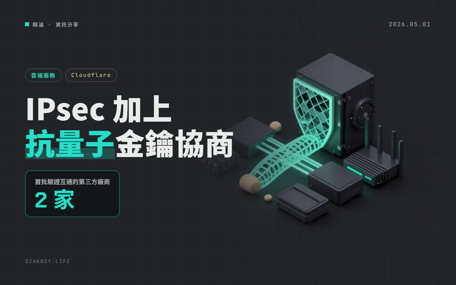 Cloudflare IPsec 隧道支援抗量子金鑰交換:Cisco、Fortinet 成為首批驗證互通的廠商