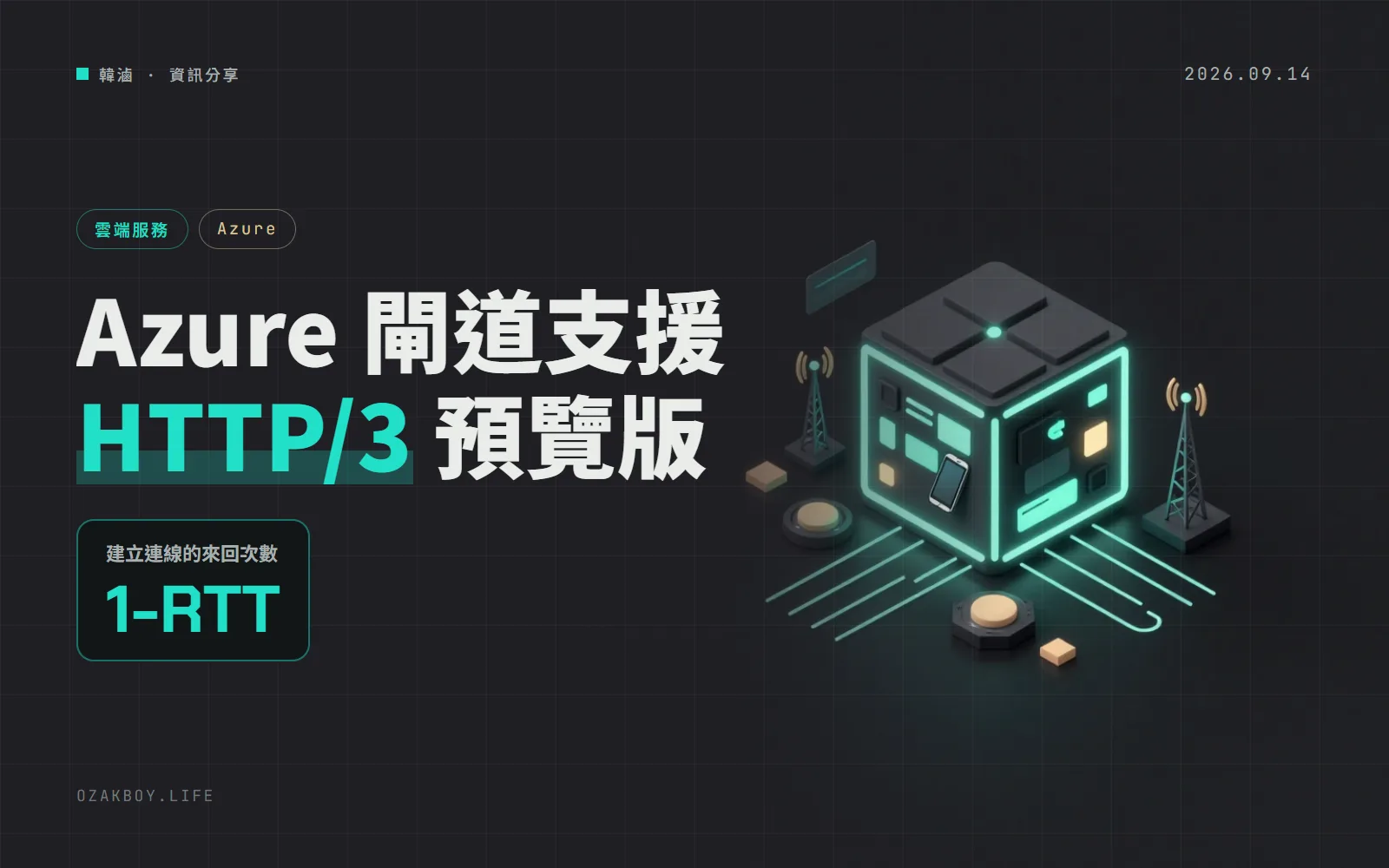 Azure Application Gateway 開始支援 HTTP/3:手機換網路不用重新連線,但預覽版還不能搭 WAF