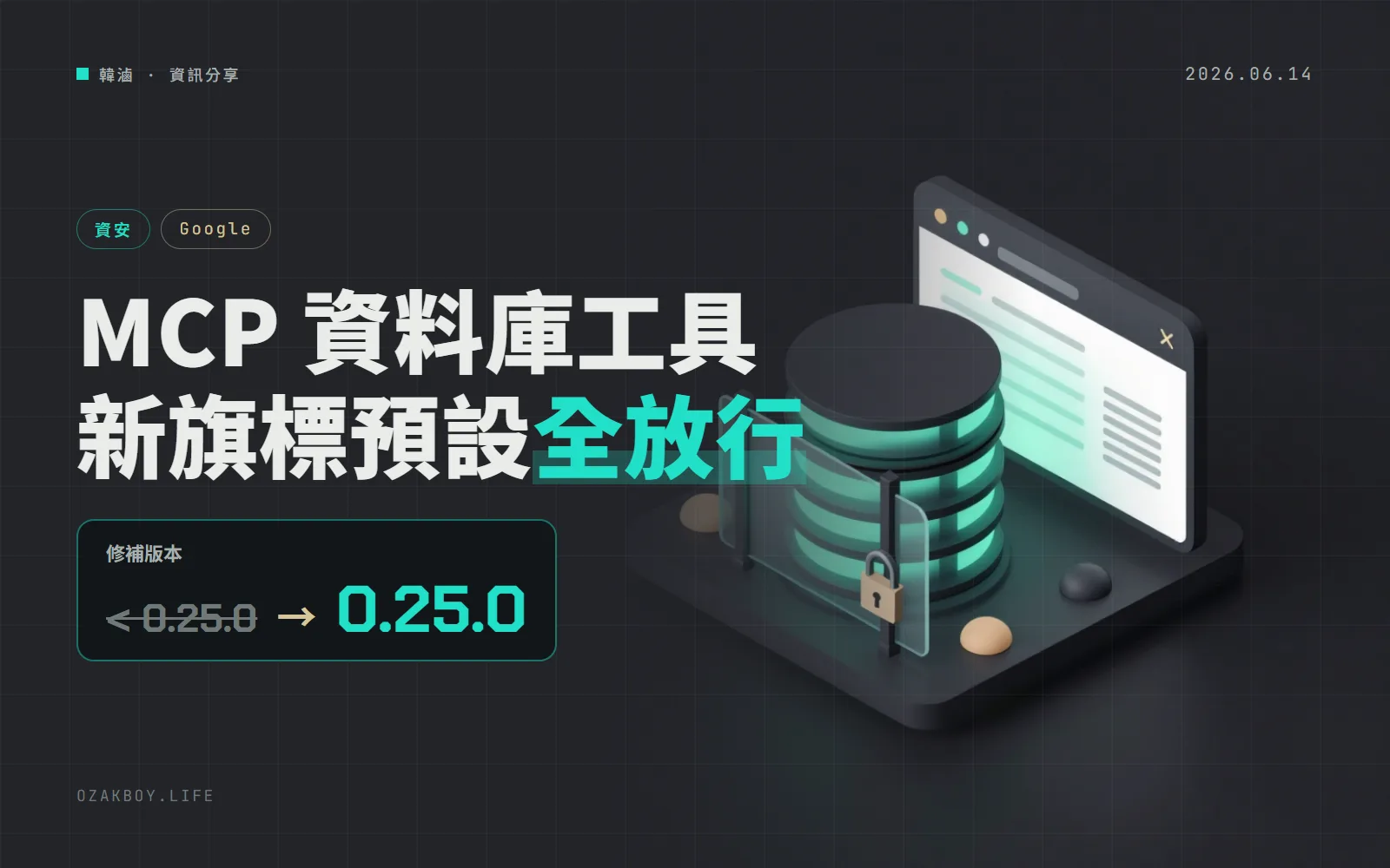 Google 的資料庫 MCP Toolbox 補上來源檢查,但預設值還是「全部放行」