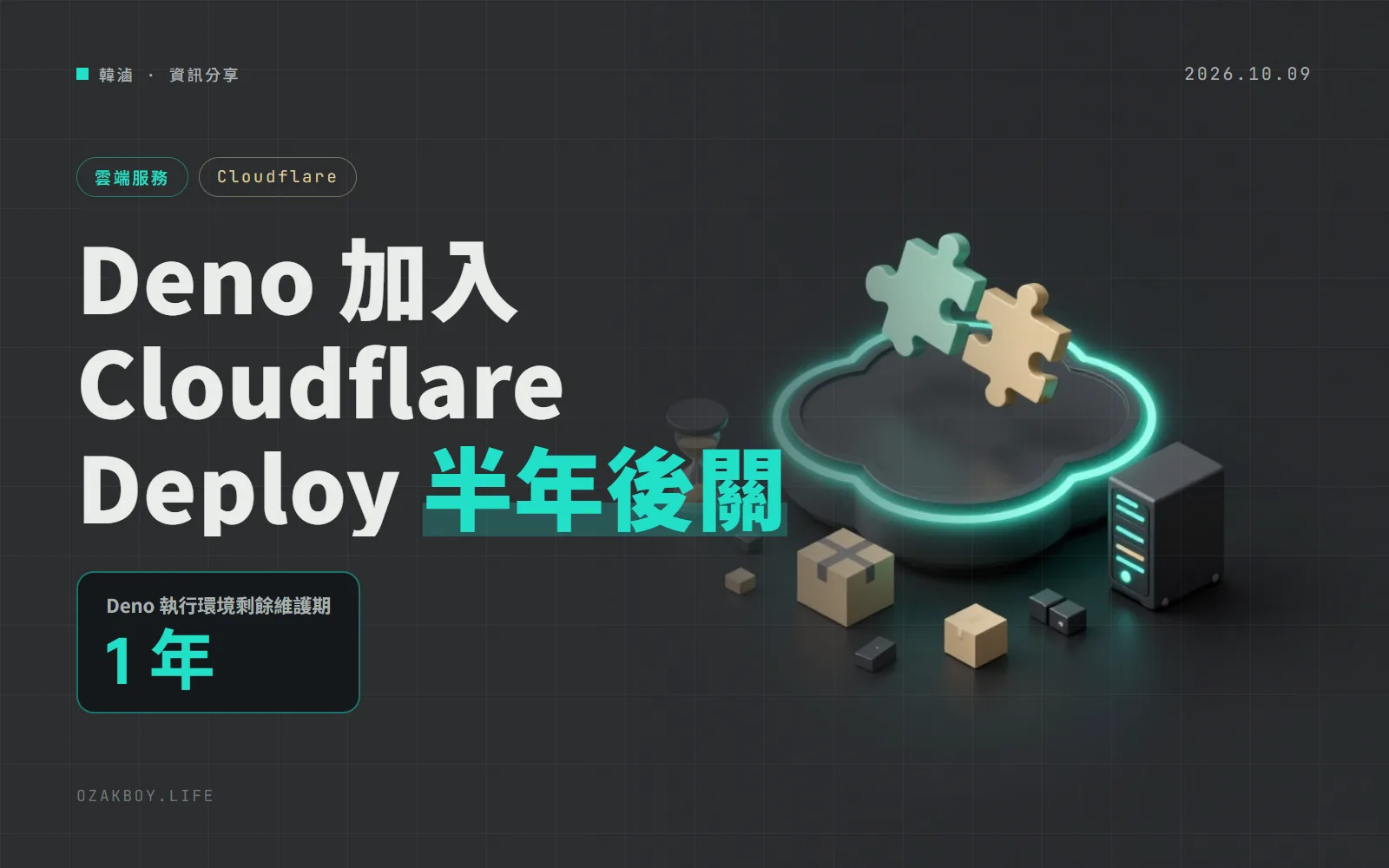Deno 團隊整批加入 Cloudflare:Deno Deploy 半年後關閉,Deno 執行環境只再維護一年