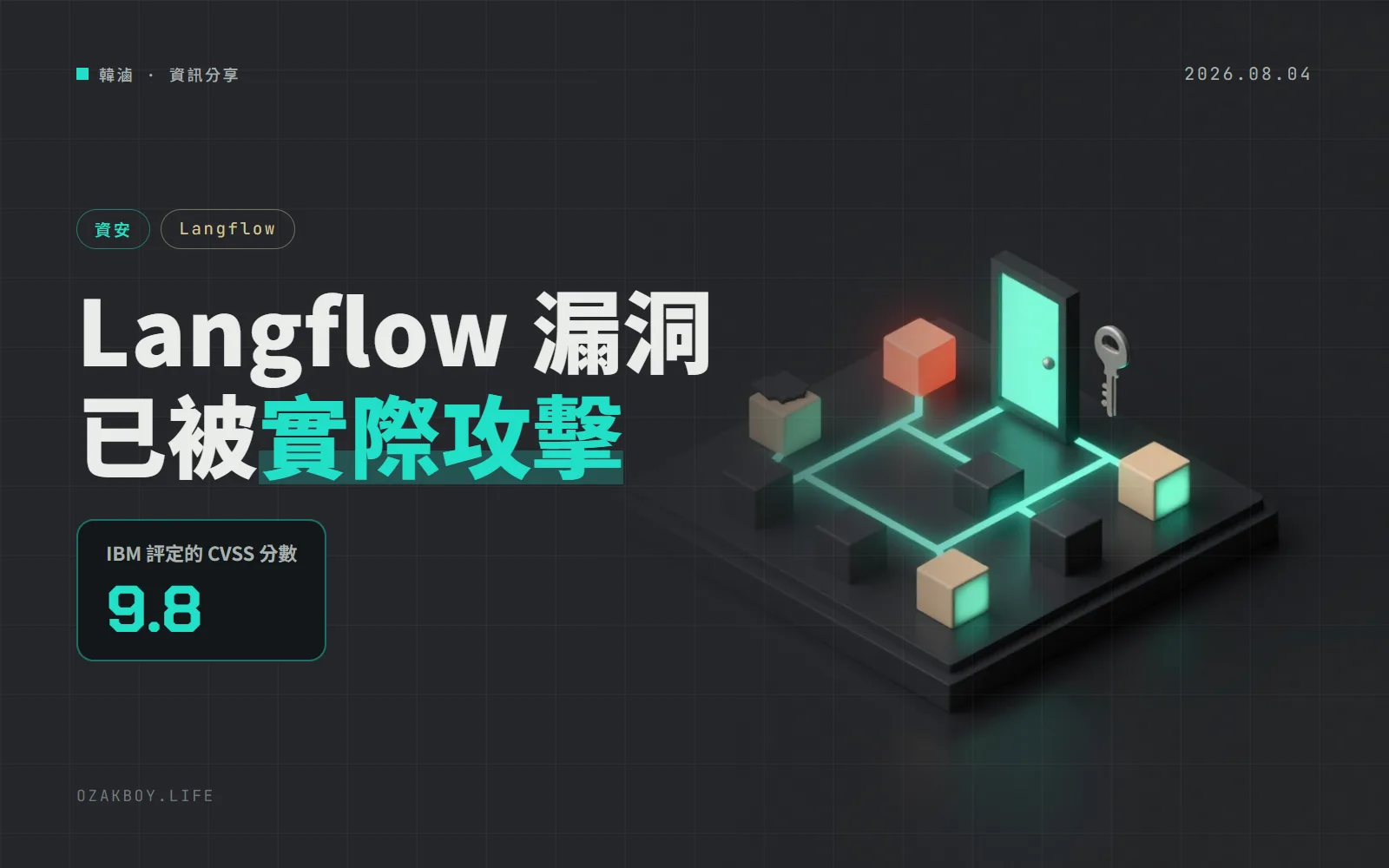 Langflow 免登入漏洞列入 CISA 已遭利用清單:預設安裝就能被遠端執行程式,6 月已有修補版
