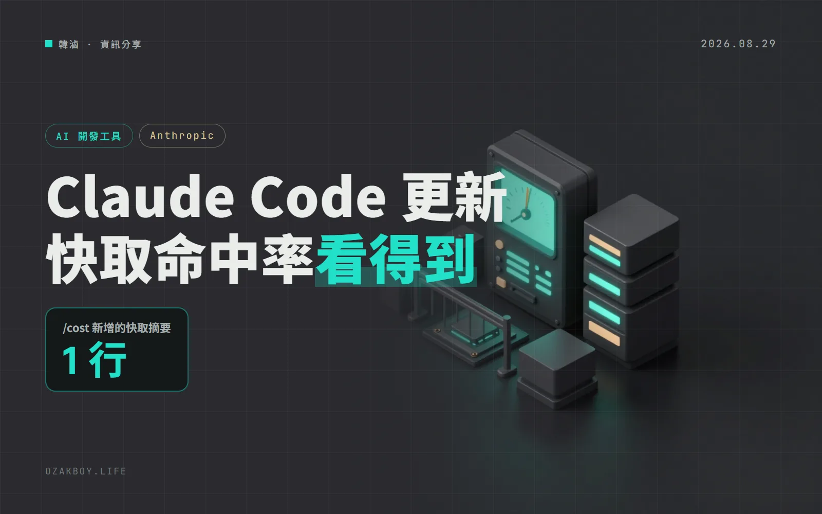 Claude Code 2.1.251 讓你看見快取有沒有命中:換模型前還能先攔一下,避免悄悄多花錢