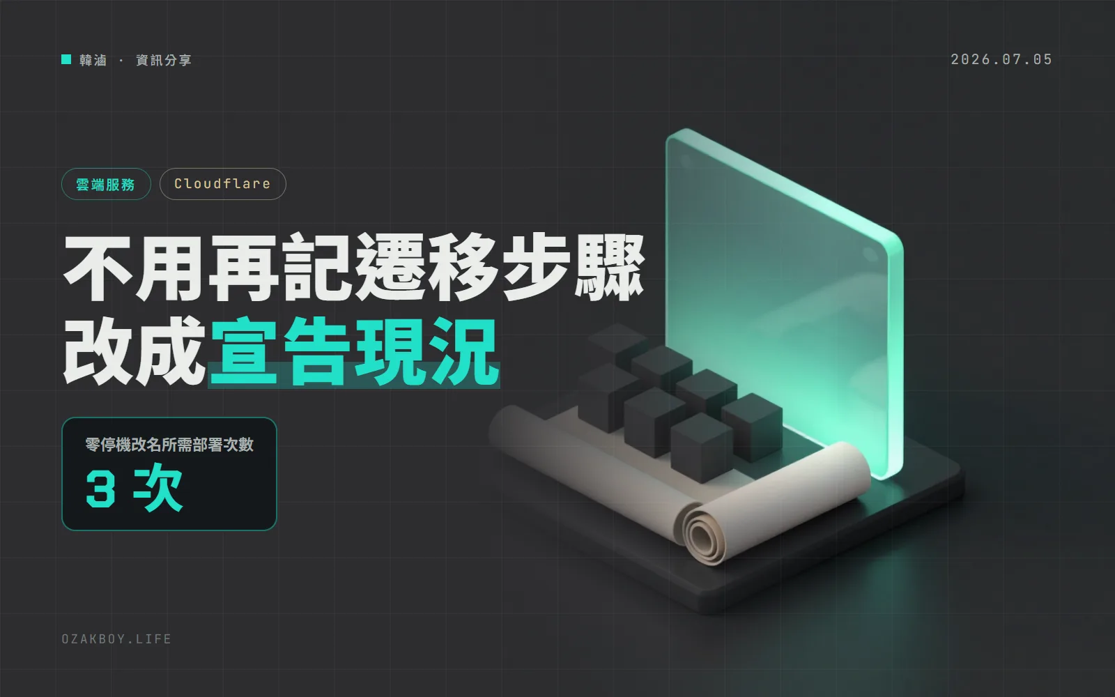 Cloudflare Durable Objects 的設定改成「宣告式」:用 exports 取代要一步步記錄的 migrations