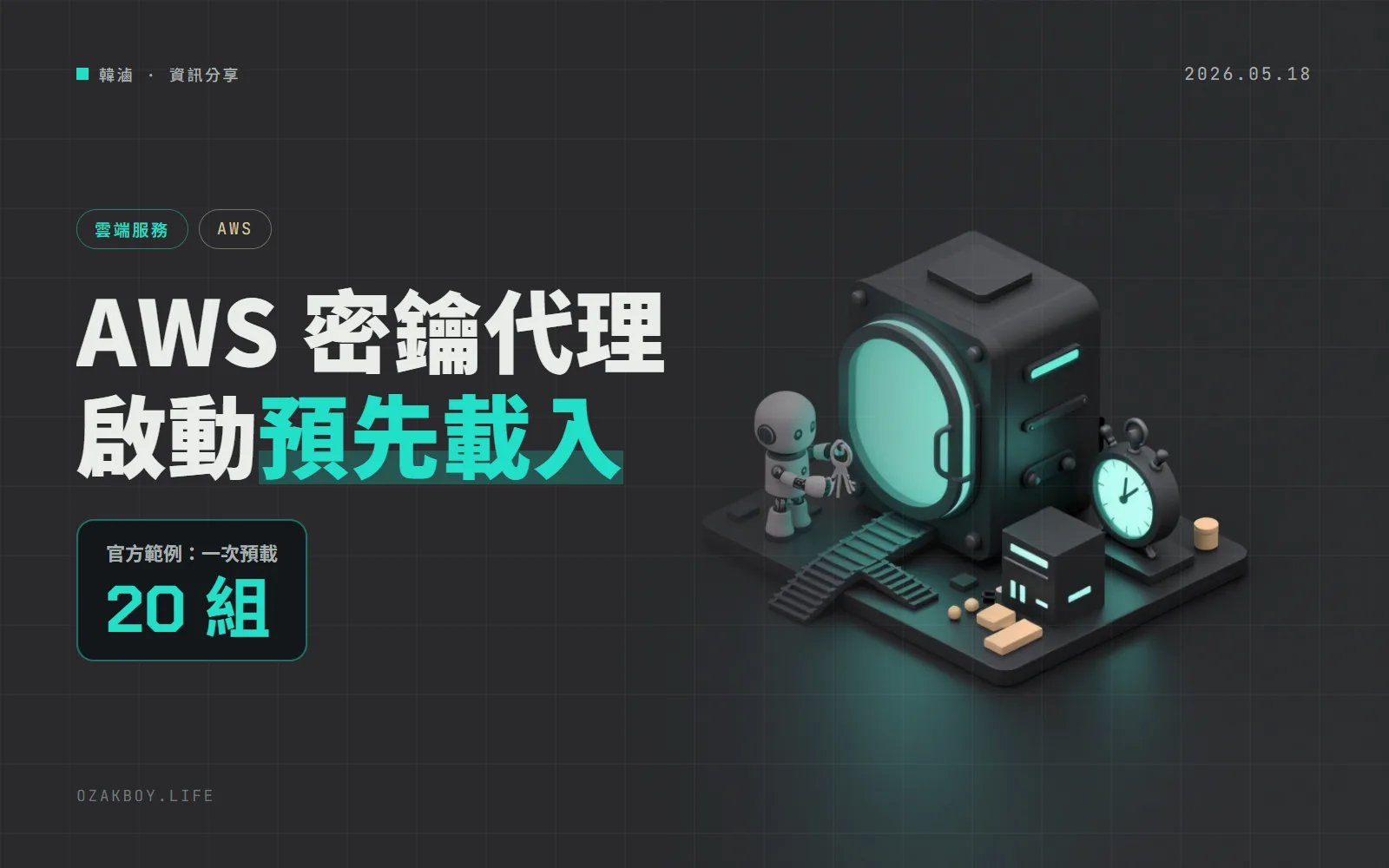 AWS Secrets Manager Agent 新增預先載入與 IAM 角色假設：啟動時一次取回多組密鑰，還能跨帳號取值