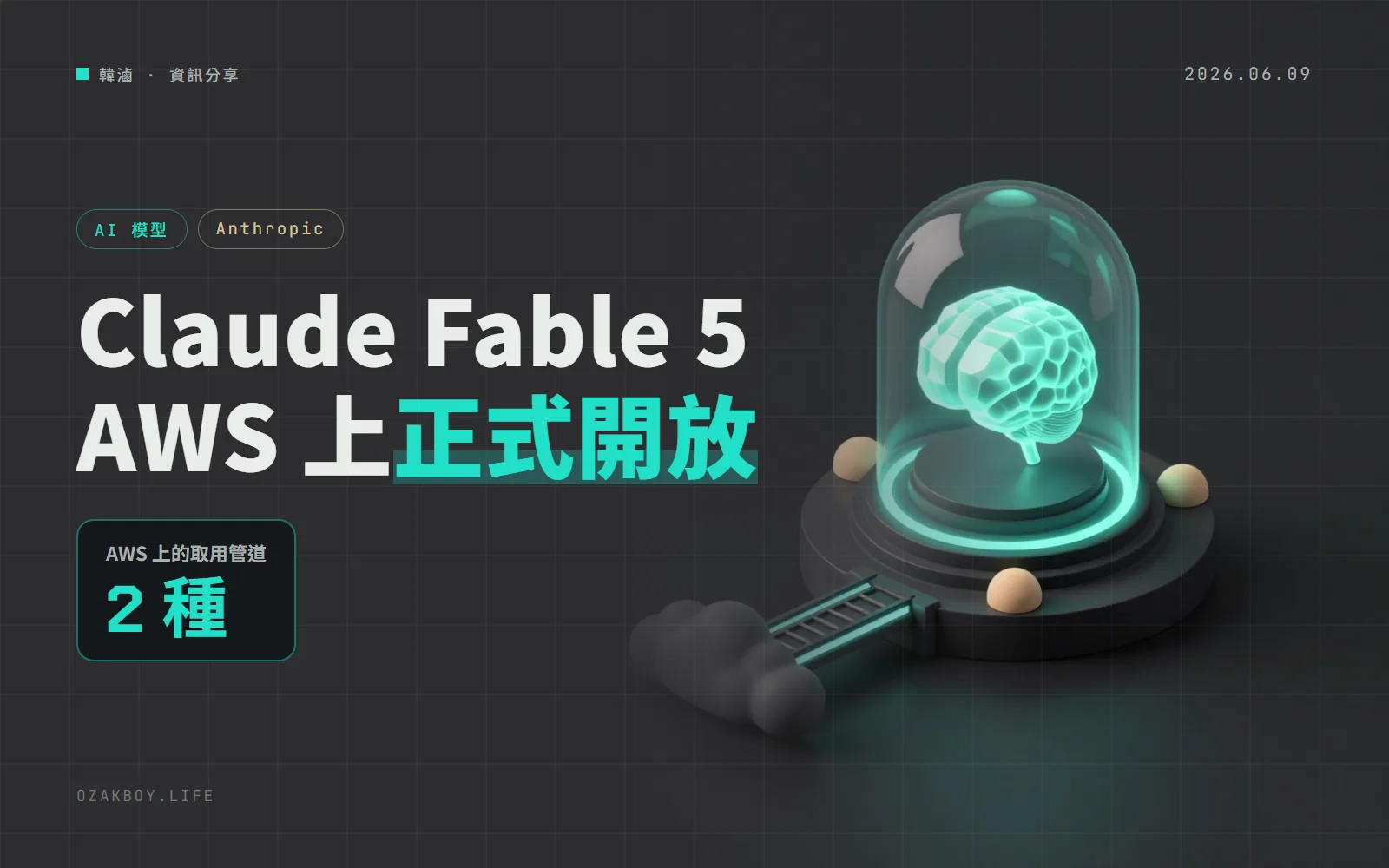 Claude Fable 5 在 AWS 正式開放：能長時間自己工作，Bedrock 與 Claude Platform 兩條路可用