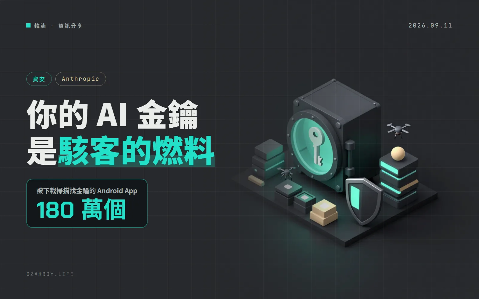 Anthropic 威脅報告：AI API 金鑰成了犯罪集團的搶手貨，還有人用 AI 寫以台灣為目標的電子戰軟體