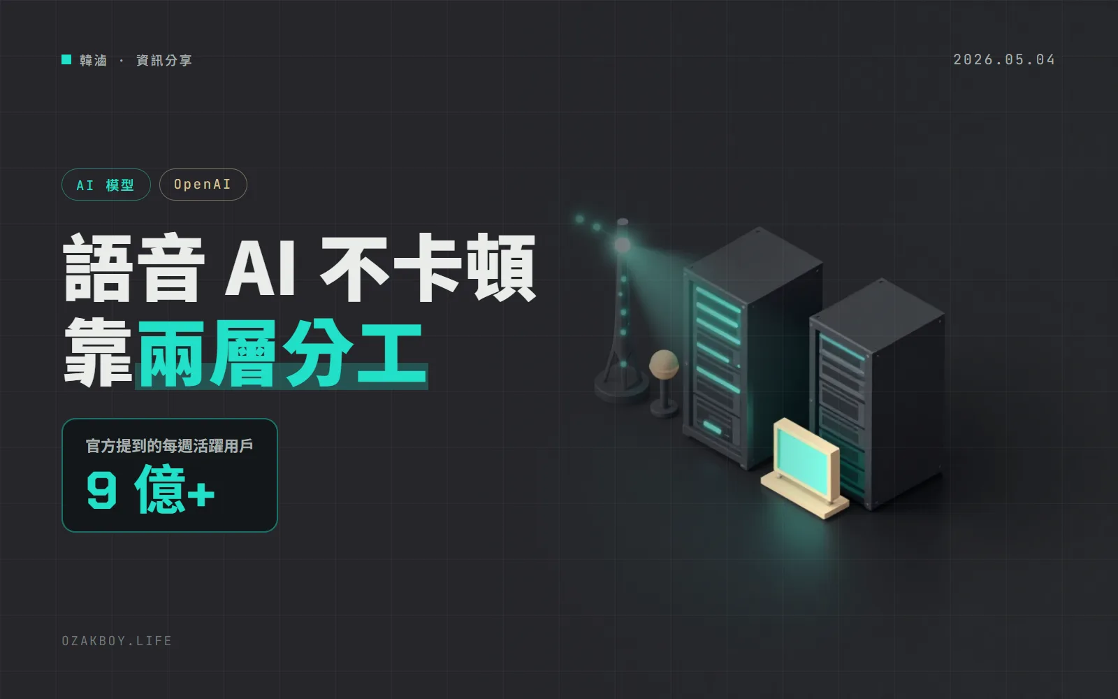 OpenAI 公開語音 AI 低延遲架構：在 WebRTC 前加一層只轉送封包的 relay，不用開上萬個 UDP 埠