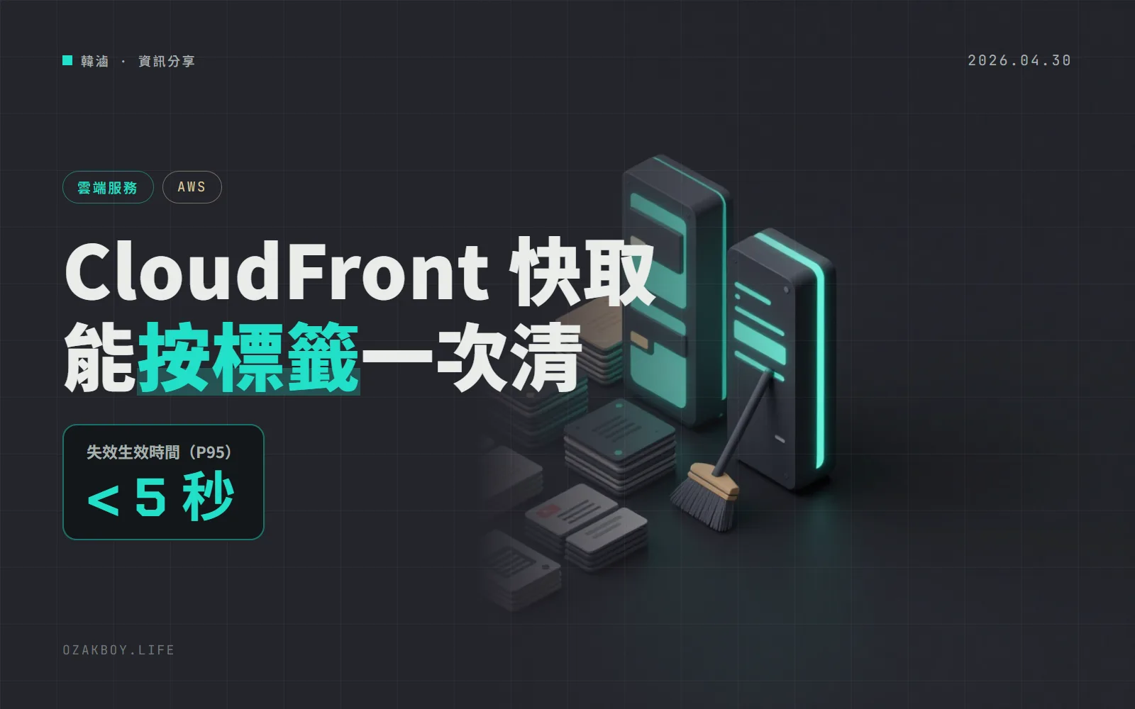 CloudFront 終於能「按標籤」清快取:一次清掉一組相關頁面,官方說 P95 不到 5 秒生效