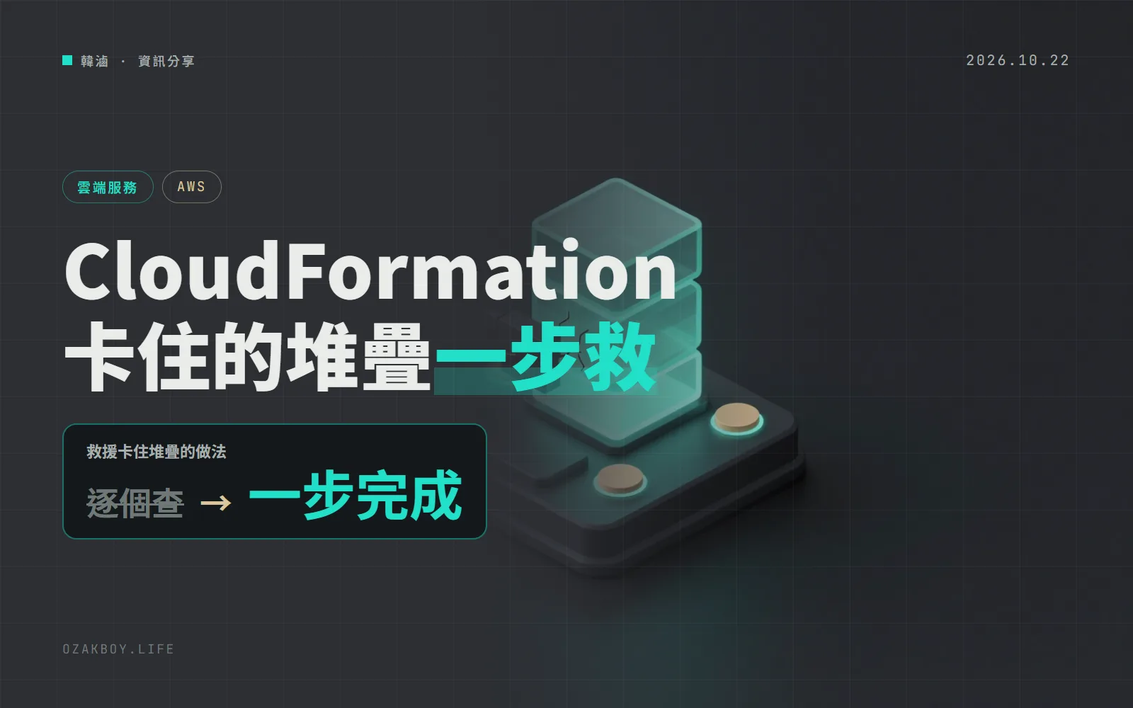 CloudFormation 新增強制回滾:堆疊更新失敗又回不去,現在加一個選項就能救