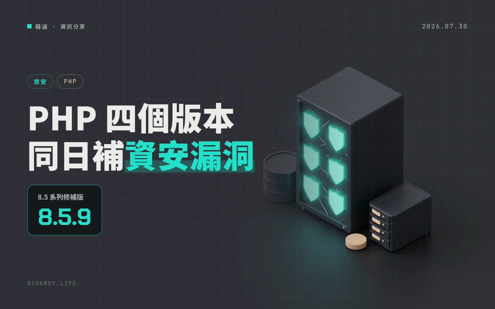 PHP 四個版本同日推出安全更新:用 pg_select() 的網站有 SQL 注入風險,bccomp() 還可能寫壞記憶體