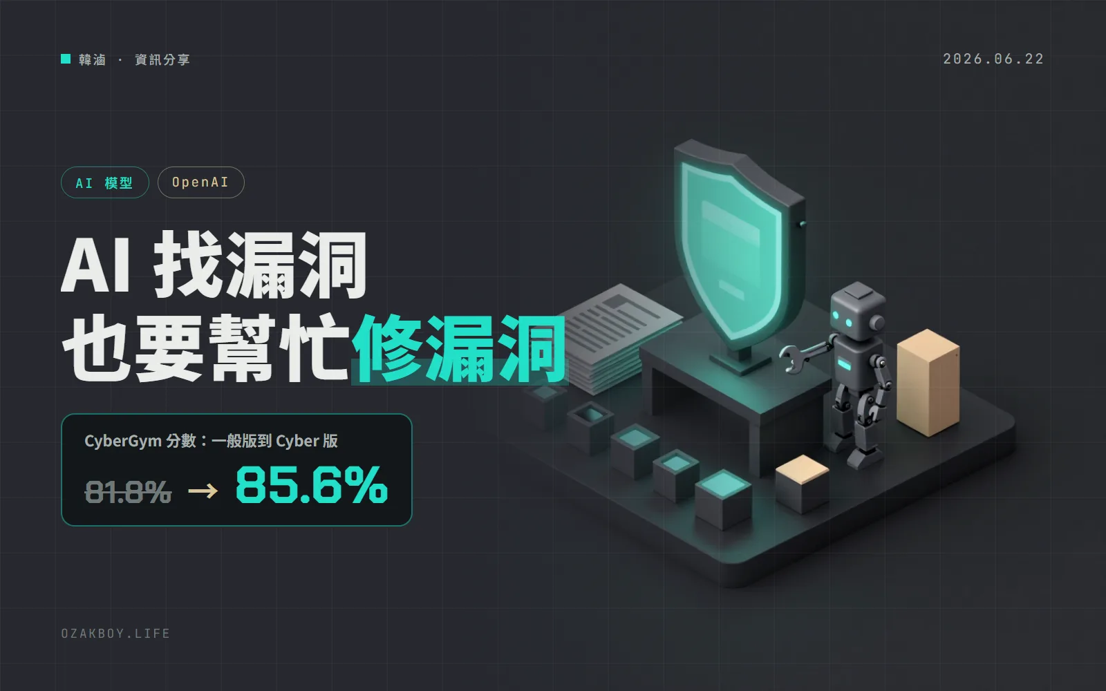 OpenAI 擴大 Daybreak：滿血版 GPT-5.5-Cyber 只給受信任的防守方，另攜手開源專案一起「修」漏洞